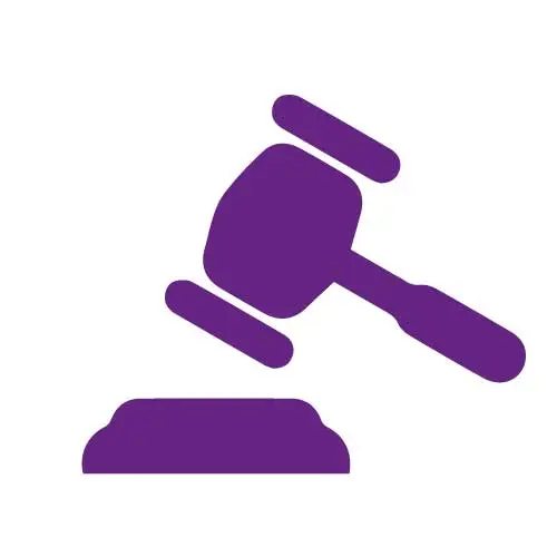 Ícono de interfaz de usuario plano de martillo