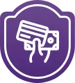 Reliproc Credit - Icono que un escudo de una tarjeta de crédito - Alternativas de Pago