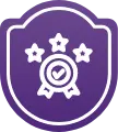 Reliproc Credit - icono de escudo con estrellas - Experencia y Trayectoria