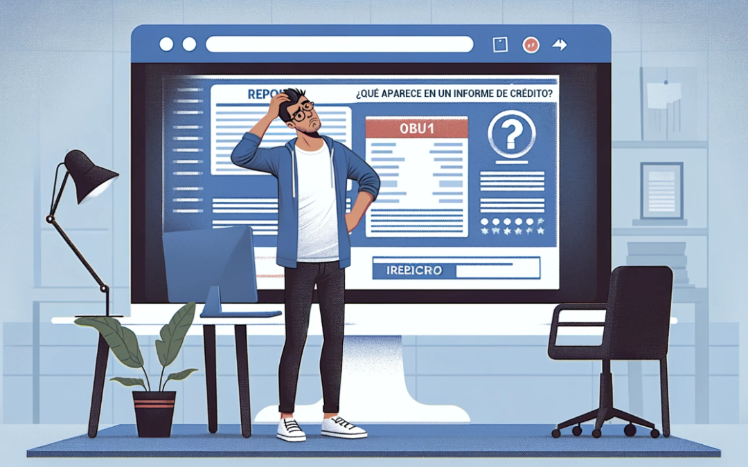 ¿Qué aparece en un informe de crédito?
